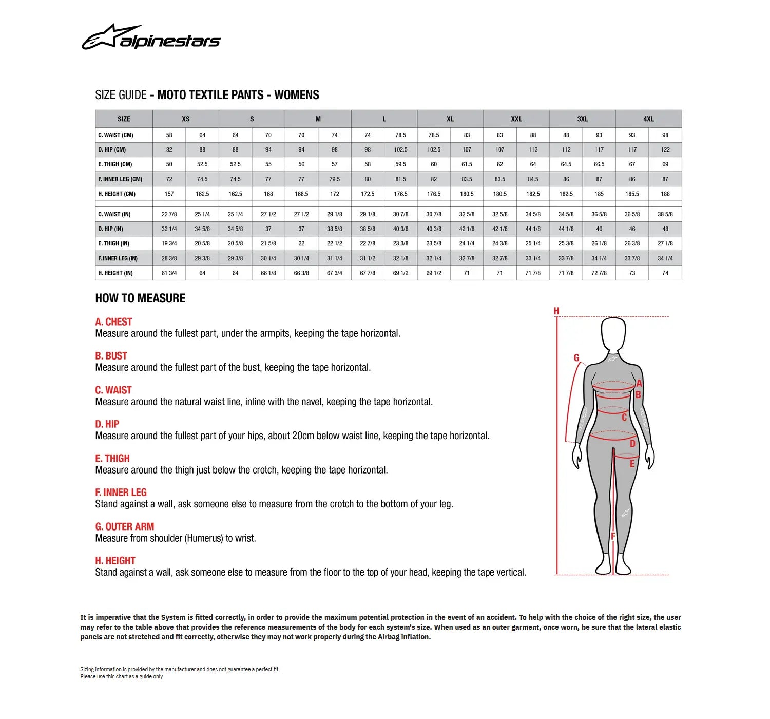 Alpinestars Stella St-1 Women's Waterproof Motorcycle Pants - Black