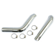 MCS Big Twin plain heat shield set chrome