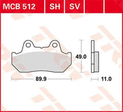 Trw Sh Series Sintered Rear Brake Pads - Front & Rear