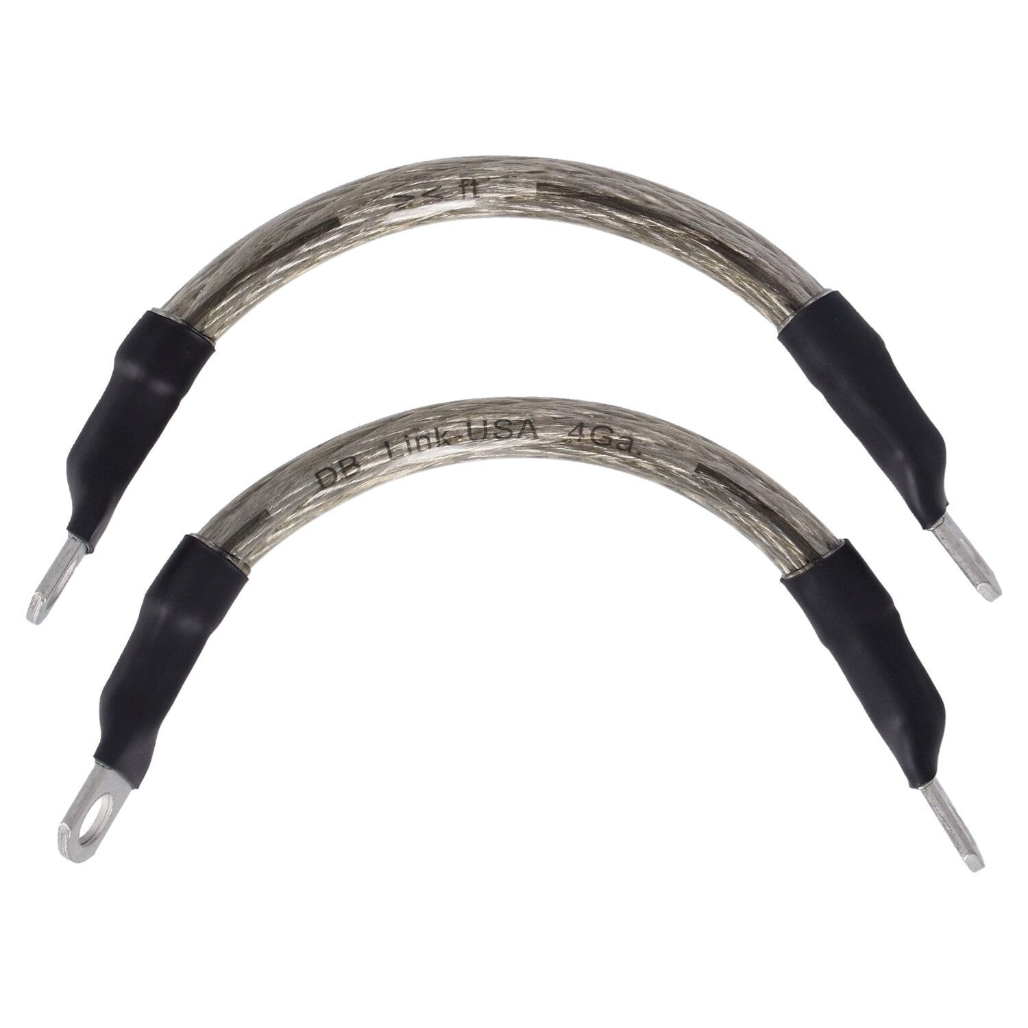 NAMZ battery cable set - Clear - 6 inch (15cm)