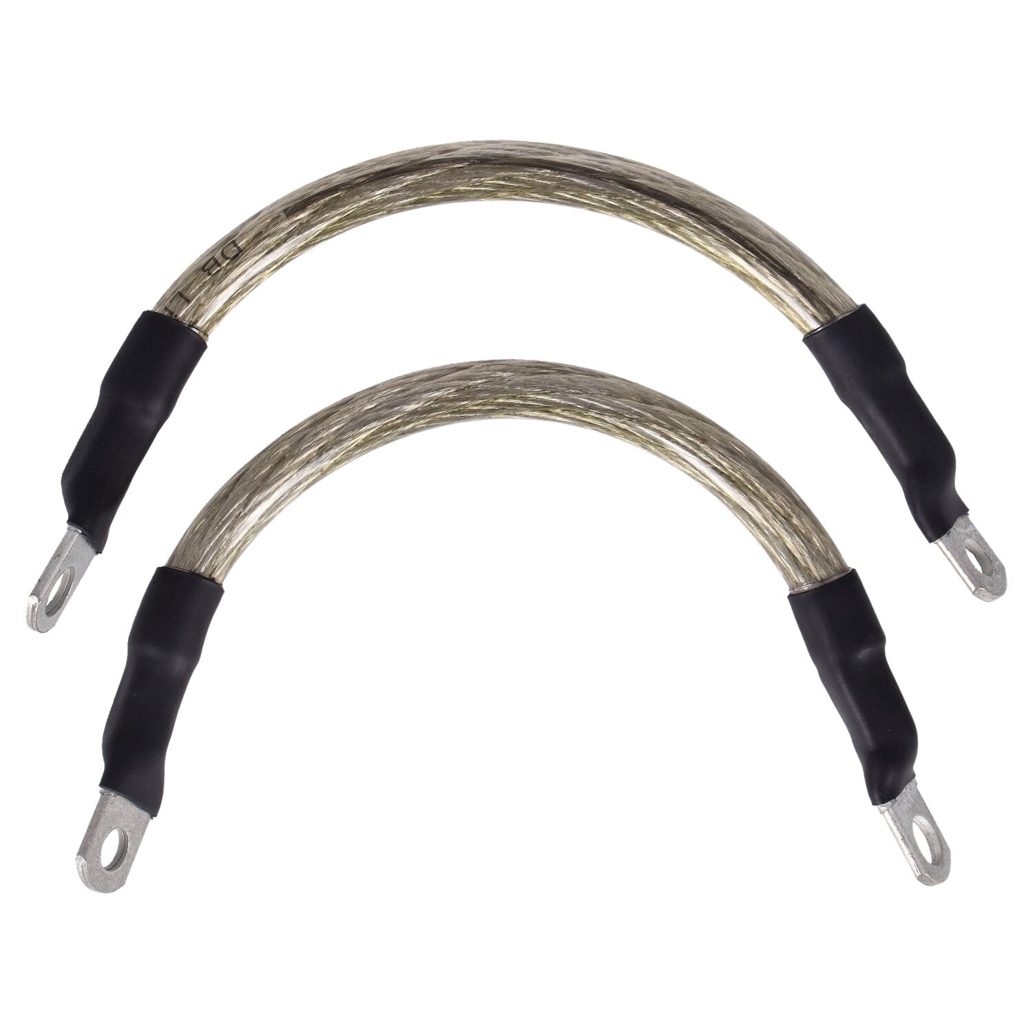 NAMZ battery cable set - Clear - 7 inch (17.5cm)