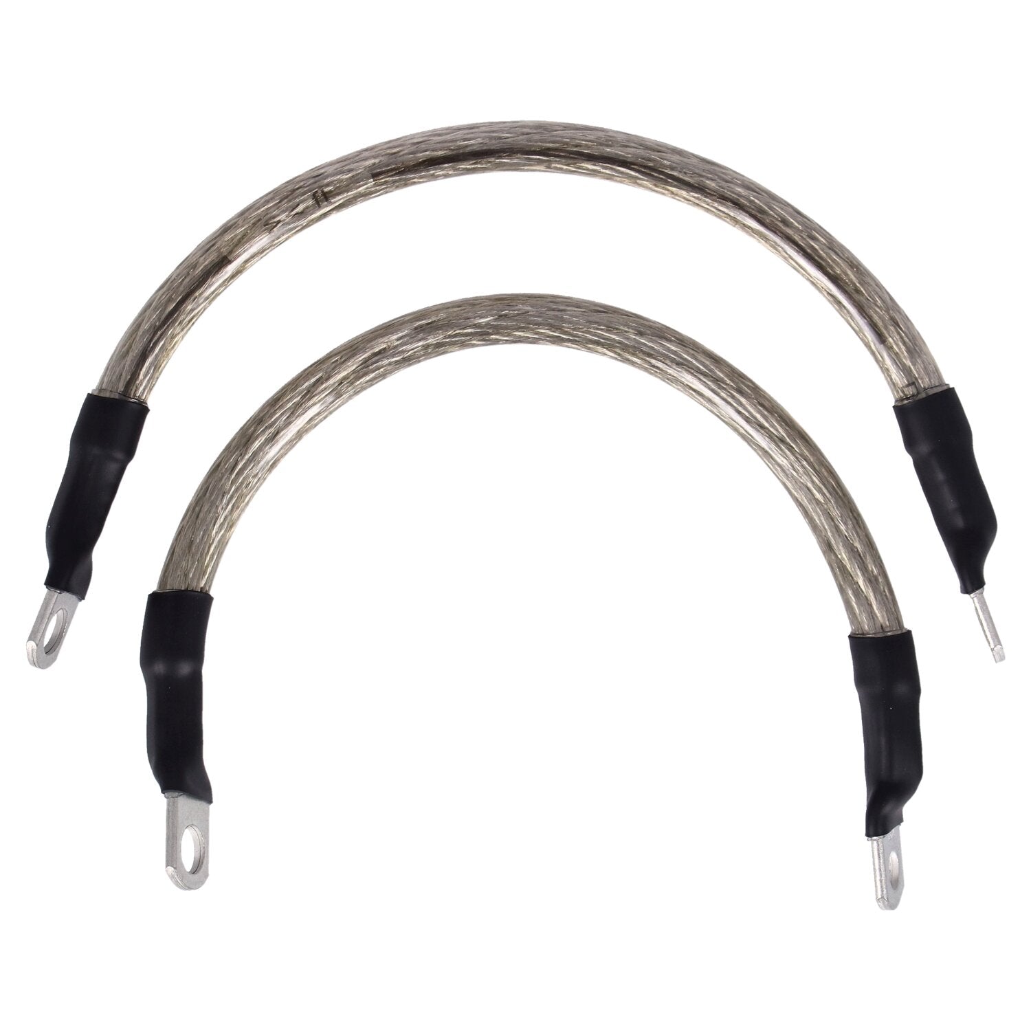 NAMZ battery cable set - Clear - 9 inch (22.5cm)