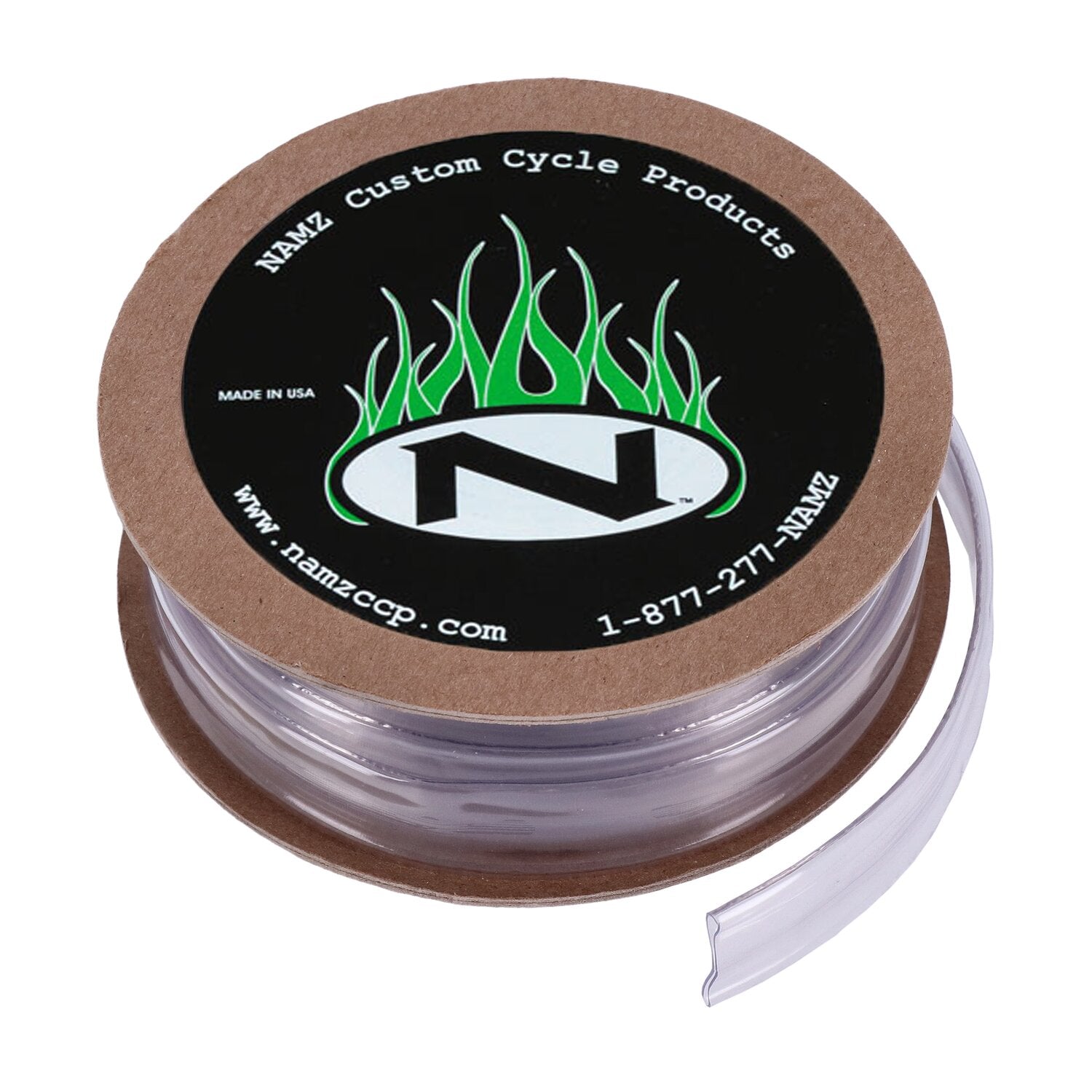 NAMZ heat shrink tube - 25ft roll 3/4" (19mm) - Clear
