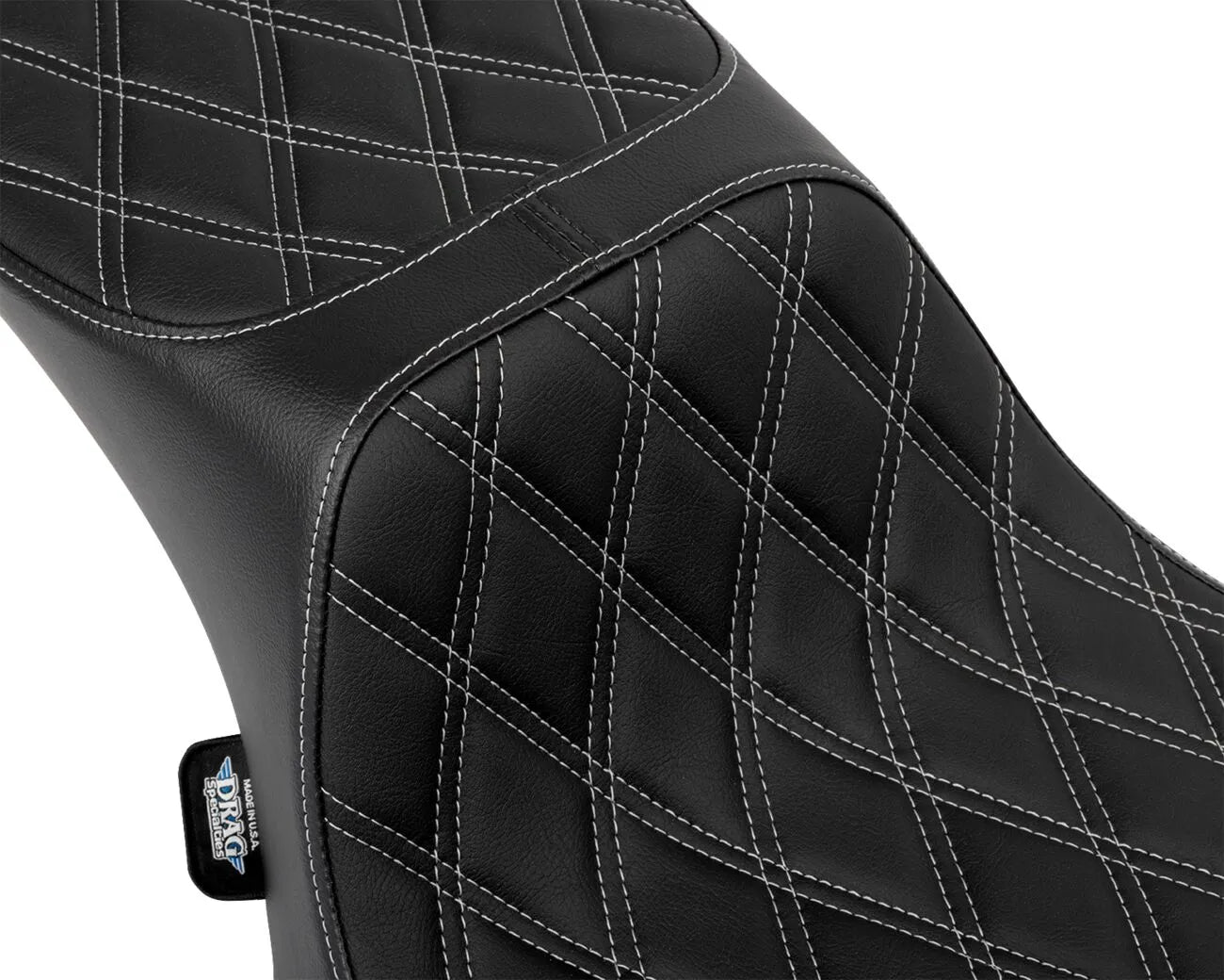 Drag Specialties Predator 2-up Extended Reach Seat - For Harley Davidson