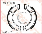 Trw Mcs960 Organiska Bromsbackar Set 80mm - Fram & Bak