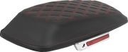 Saddlemen RoadSofa Lattice Stitched Saddlebag Lid Covers Red