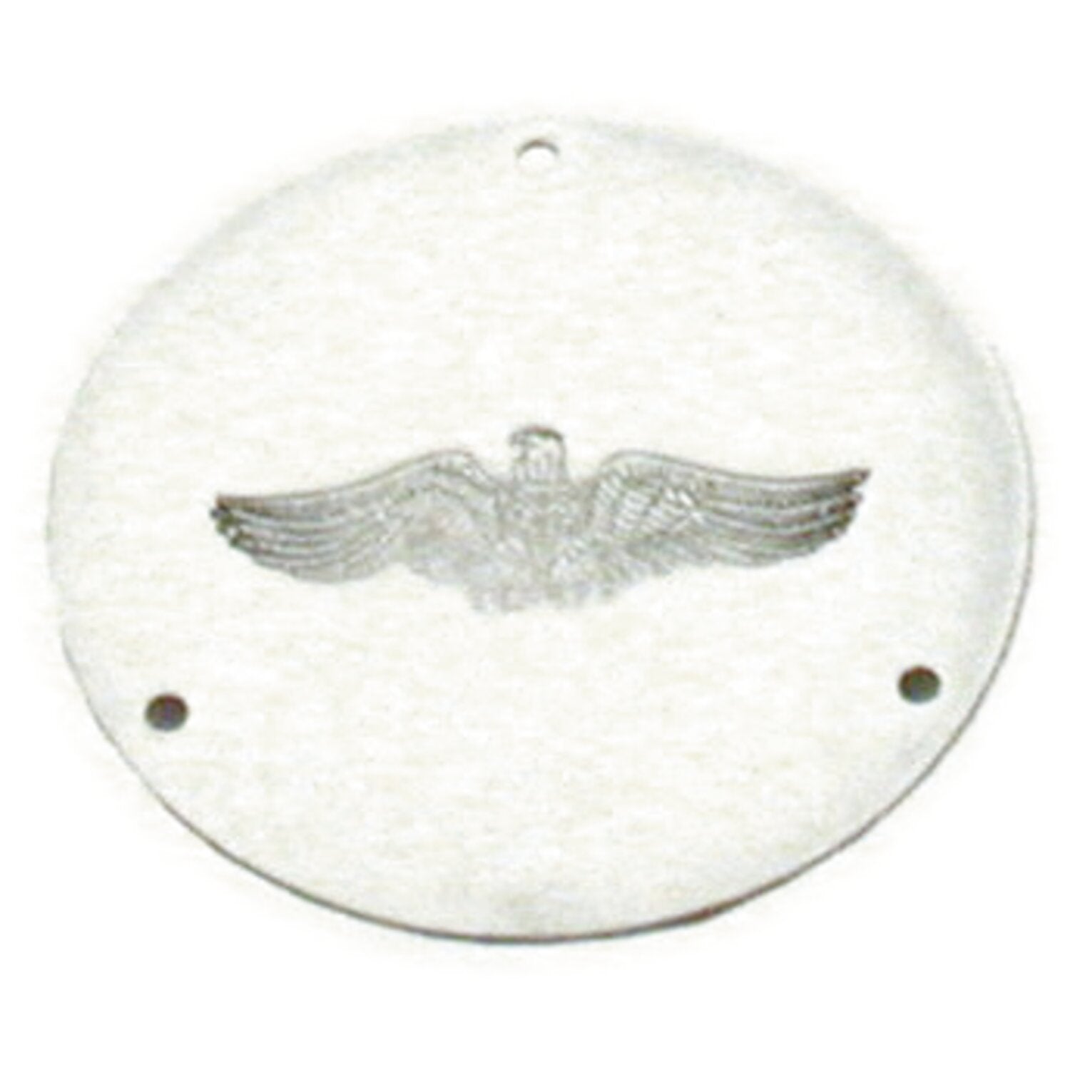 Paughco derby cover - Chrome - Eagle embossed