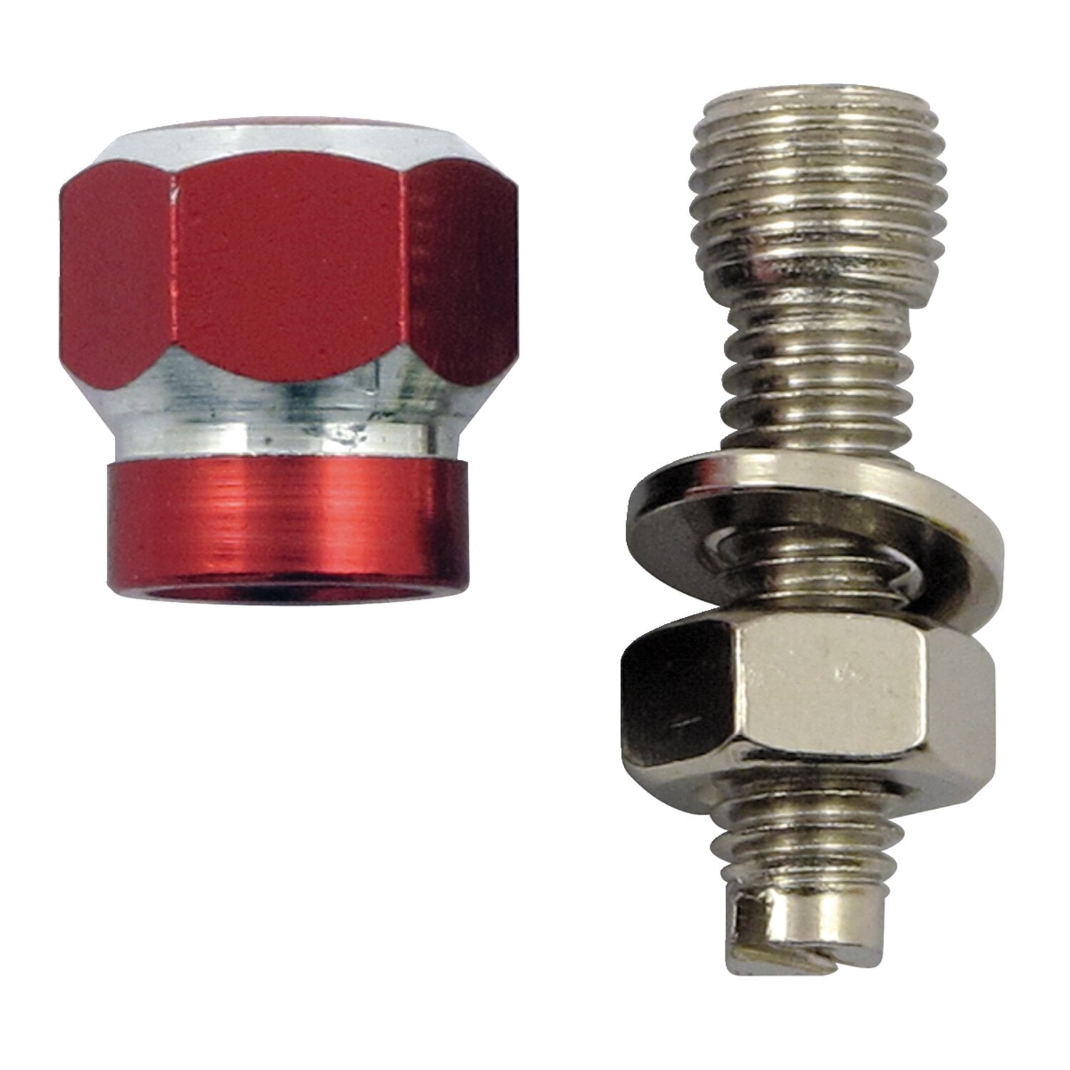 Trik Topz license plate mounts Alloy Twotone hex red
