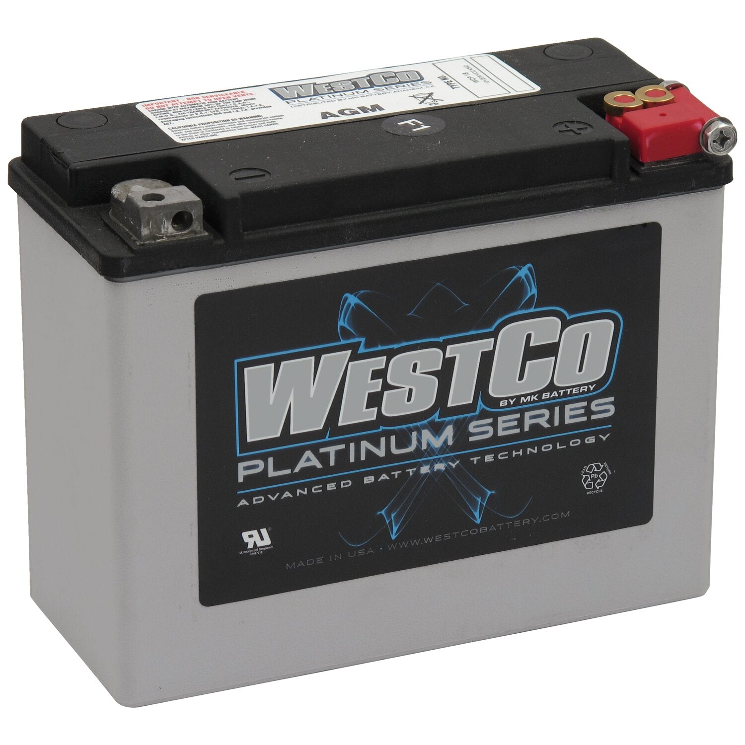 Westco sealed AGM battery - 12V 20Ah 340CCA