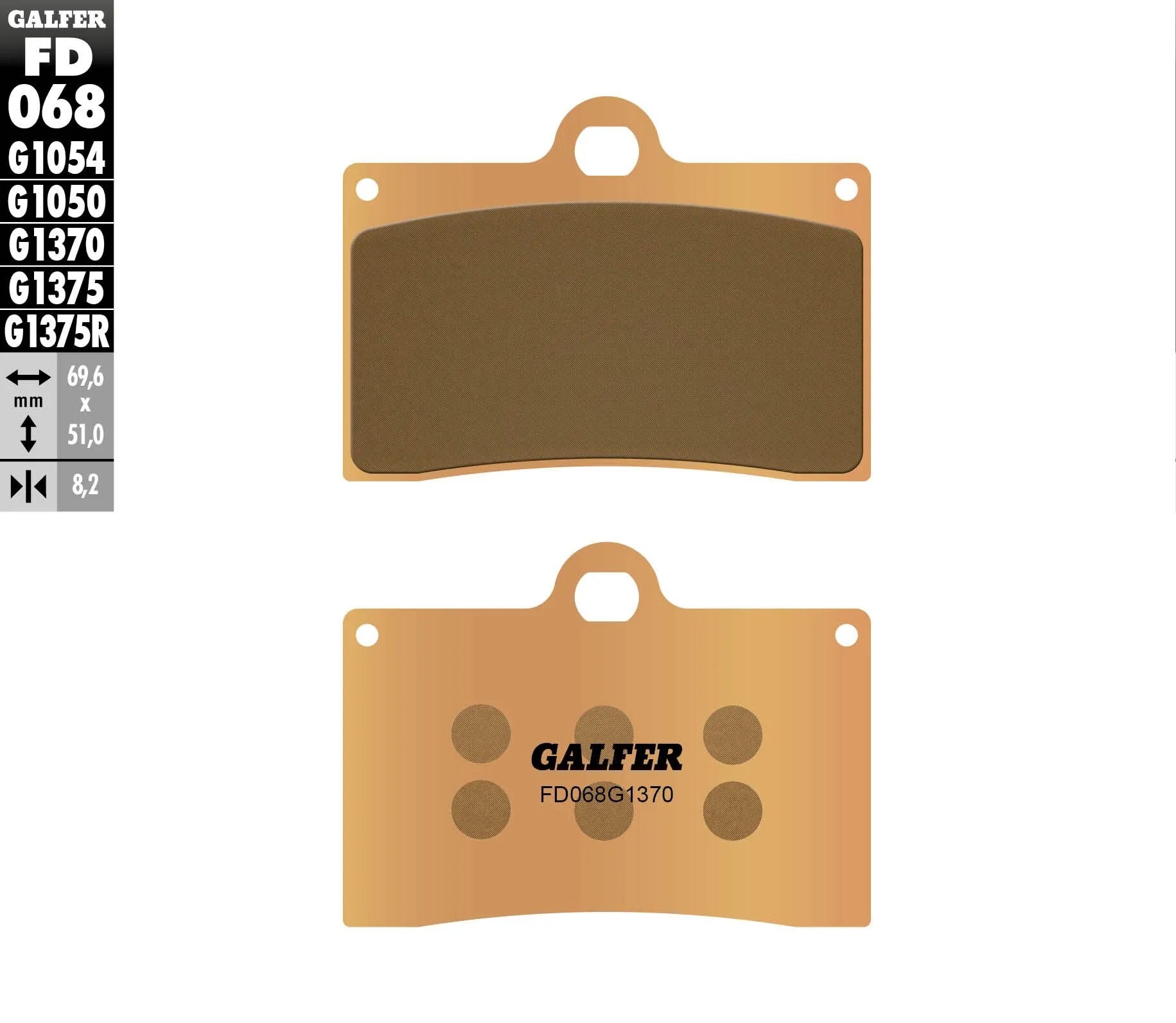Galfer Hh Sintered Brake Pads - Front