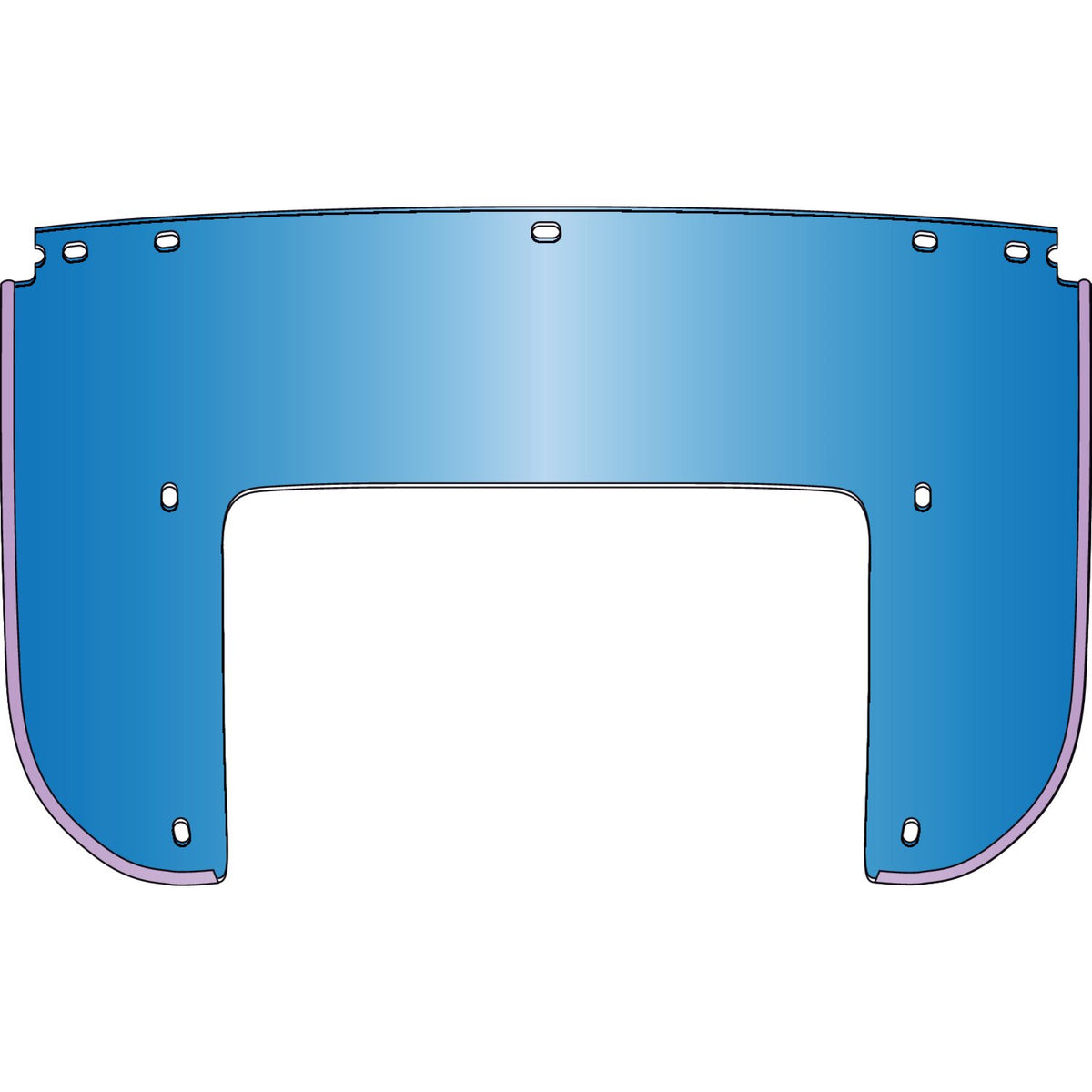 National Cycle Beaded 7-bolt lower window - Blue