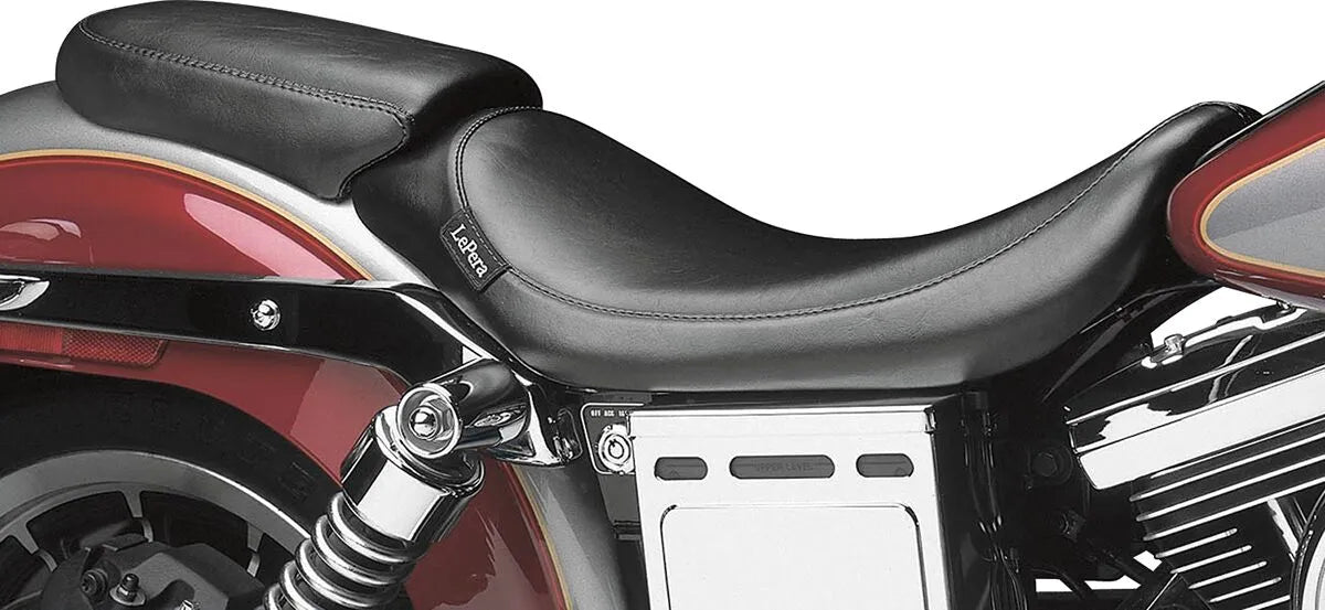 Le Pera Bare Bones Pillion Pad - Black Vinyl - For Harley Davidson