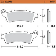 Moto-master Roadpro Sinter Brake Pad Rear - Rear