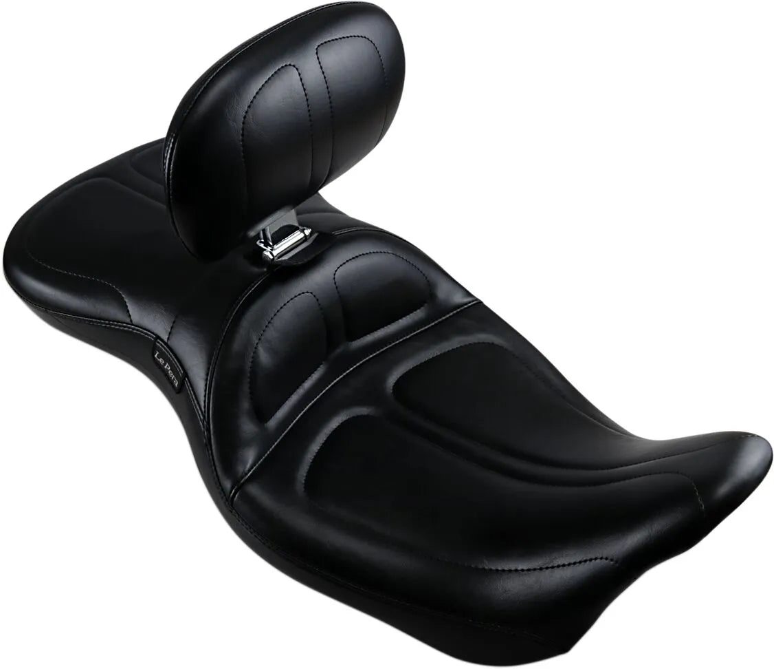 Le Pera Maverick Seat - Black Vinyl - For Harley Davidson