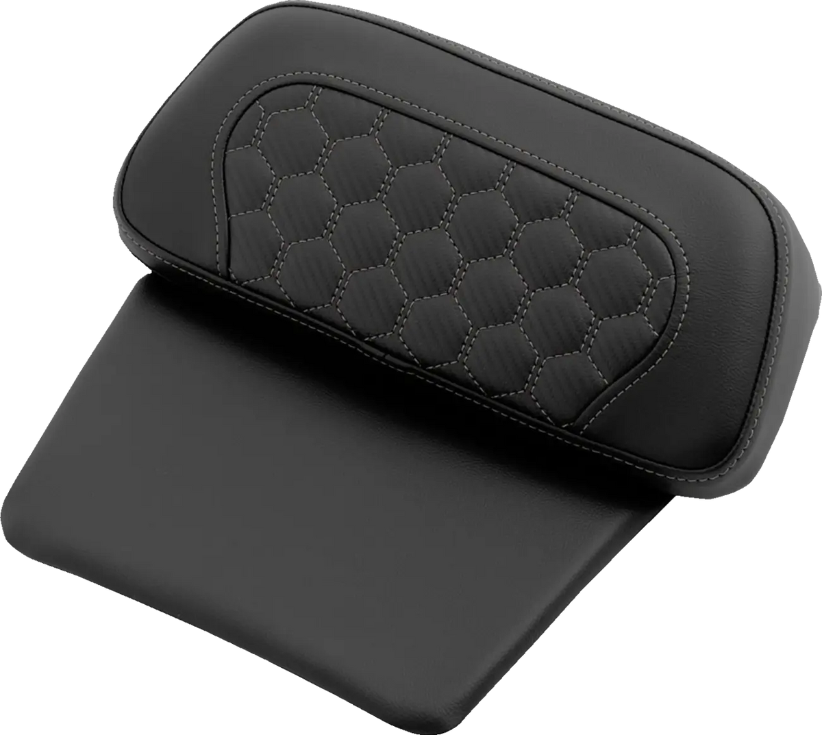 Saddlemen Chopped Tour Pak Backrest Pads Gray for Harley-Davidson