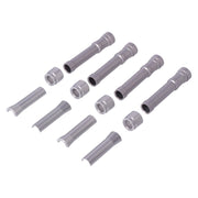 Dippert Shovel aluminum pushrod cover set - Silver