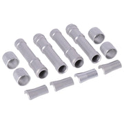 Dippert Twin Cam aluminum pushrod cover set - Silver