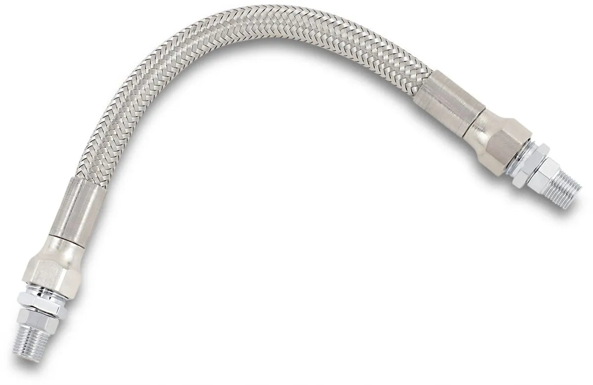 Drag Specialties Universal Stainless Steel Oil Line 8"