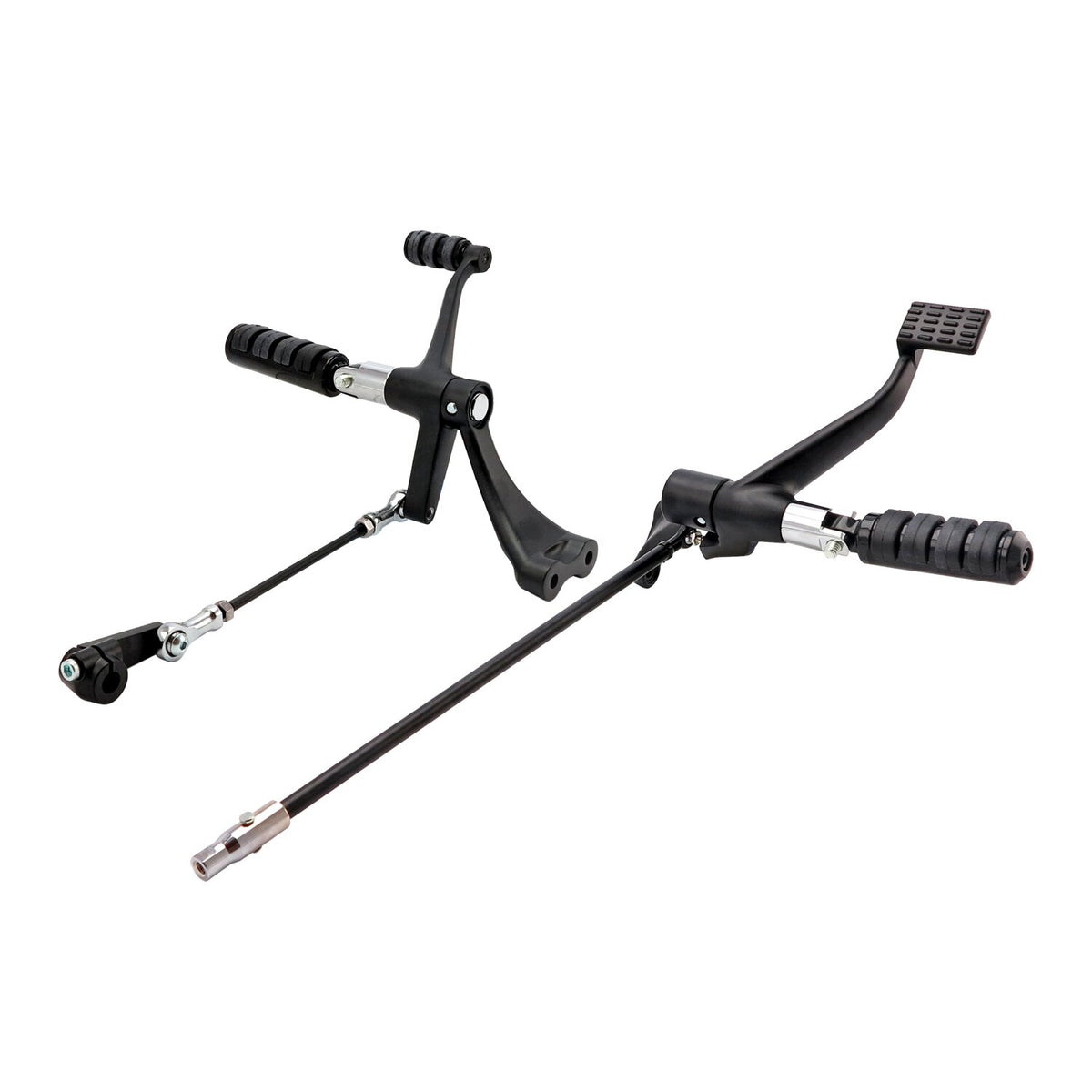 MCS Evo XL forward control kit - ISO pegs - Black