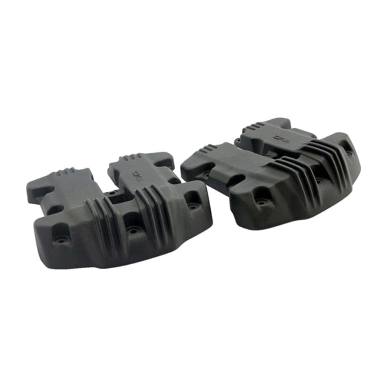 EMD 'Ribbed Style' rocker cover set - Black