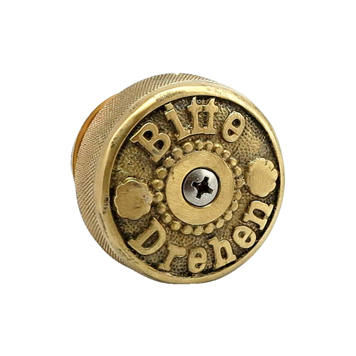 Wannabe Choppers "Bitte Drehen" gascap brass