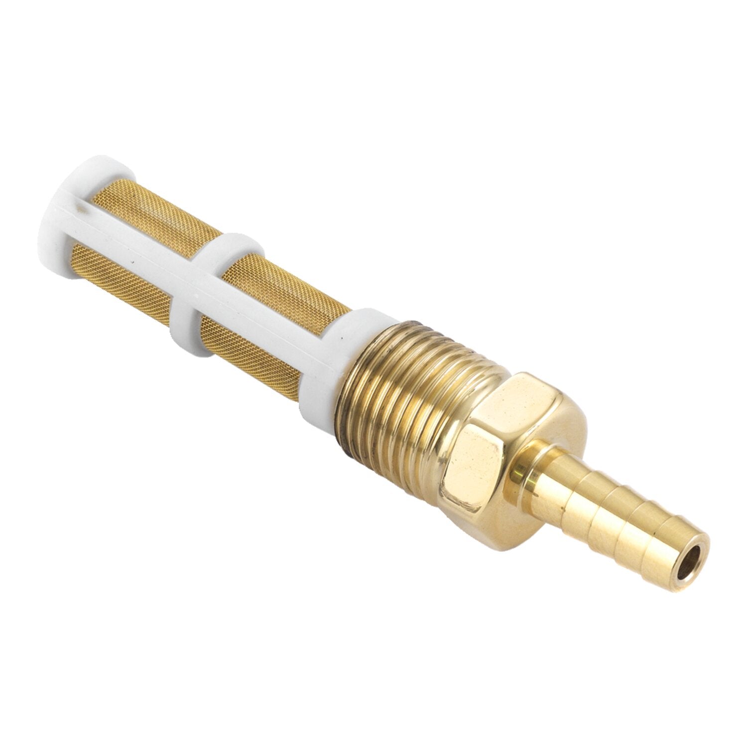 Kustom Tech K-Tech brass 3/8" NPT custom fuel line fitting polished