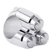 Motone micro switch with 3 buttons - Chrome