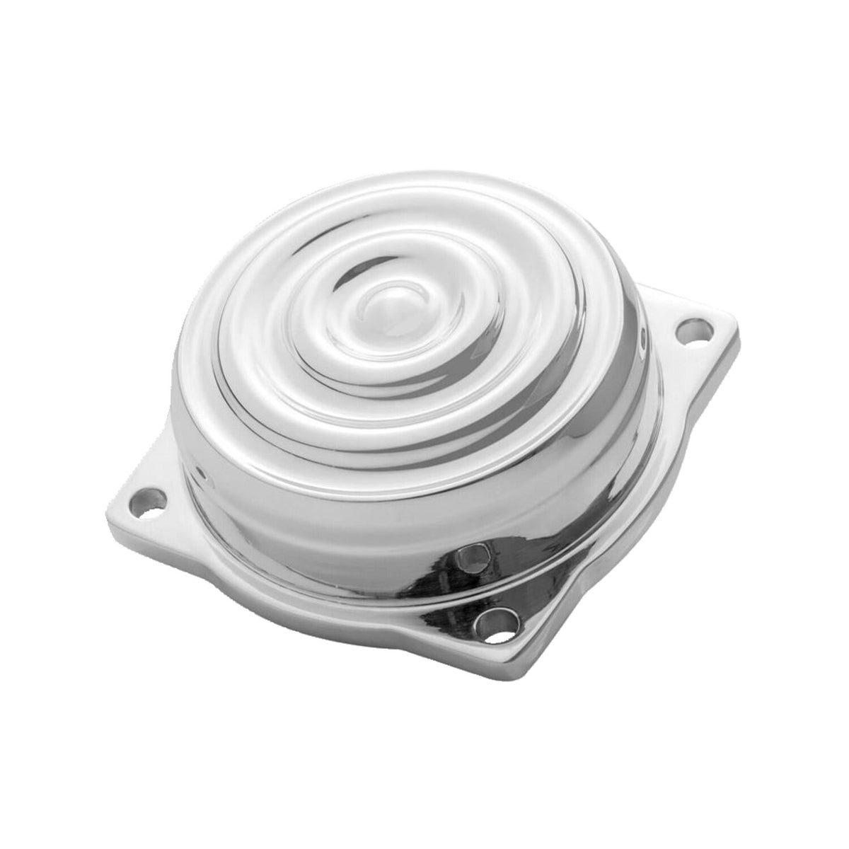 Motone CV carburetor top cover - Finned/Rippled - Polished