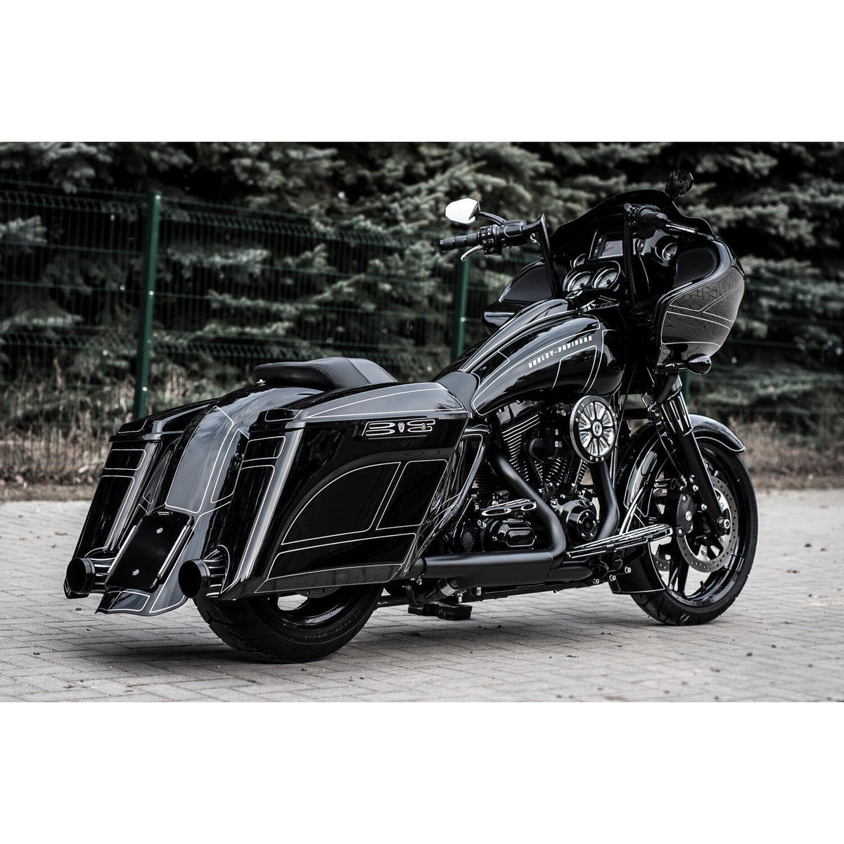 Killer Custom 5" down stretch extended saddlebags