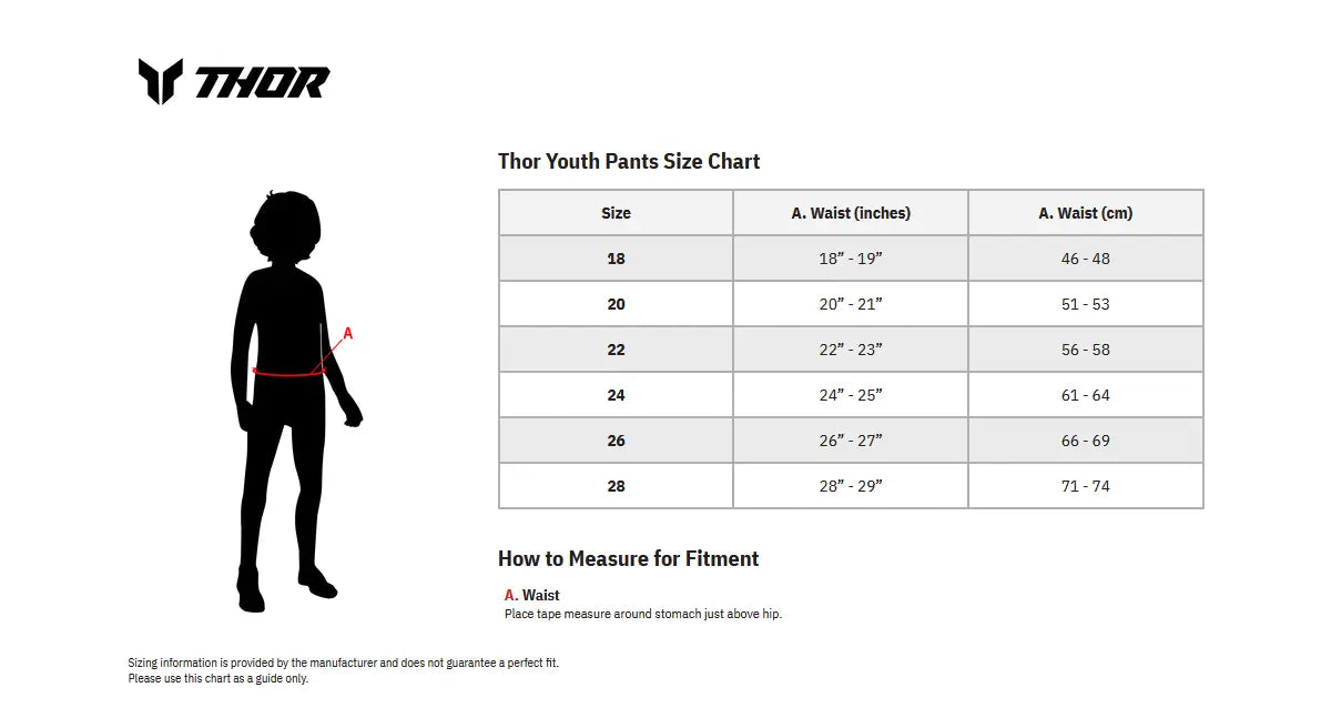 Thor Ridemode Menace Youth Pants Charcoal