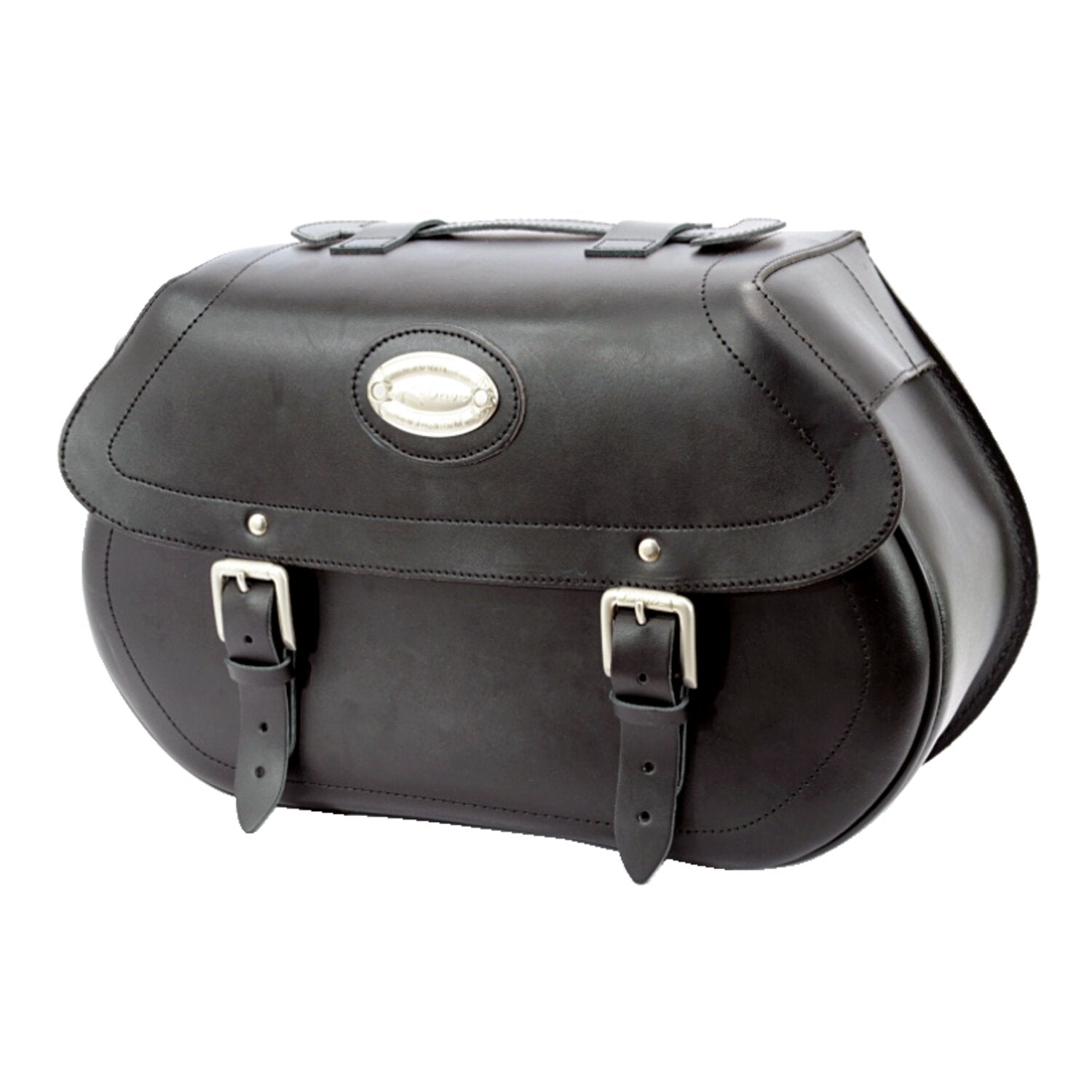 Longride leather smooth saddlebags #145