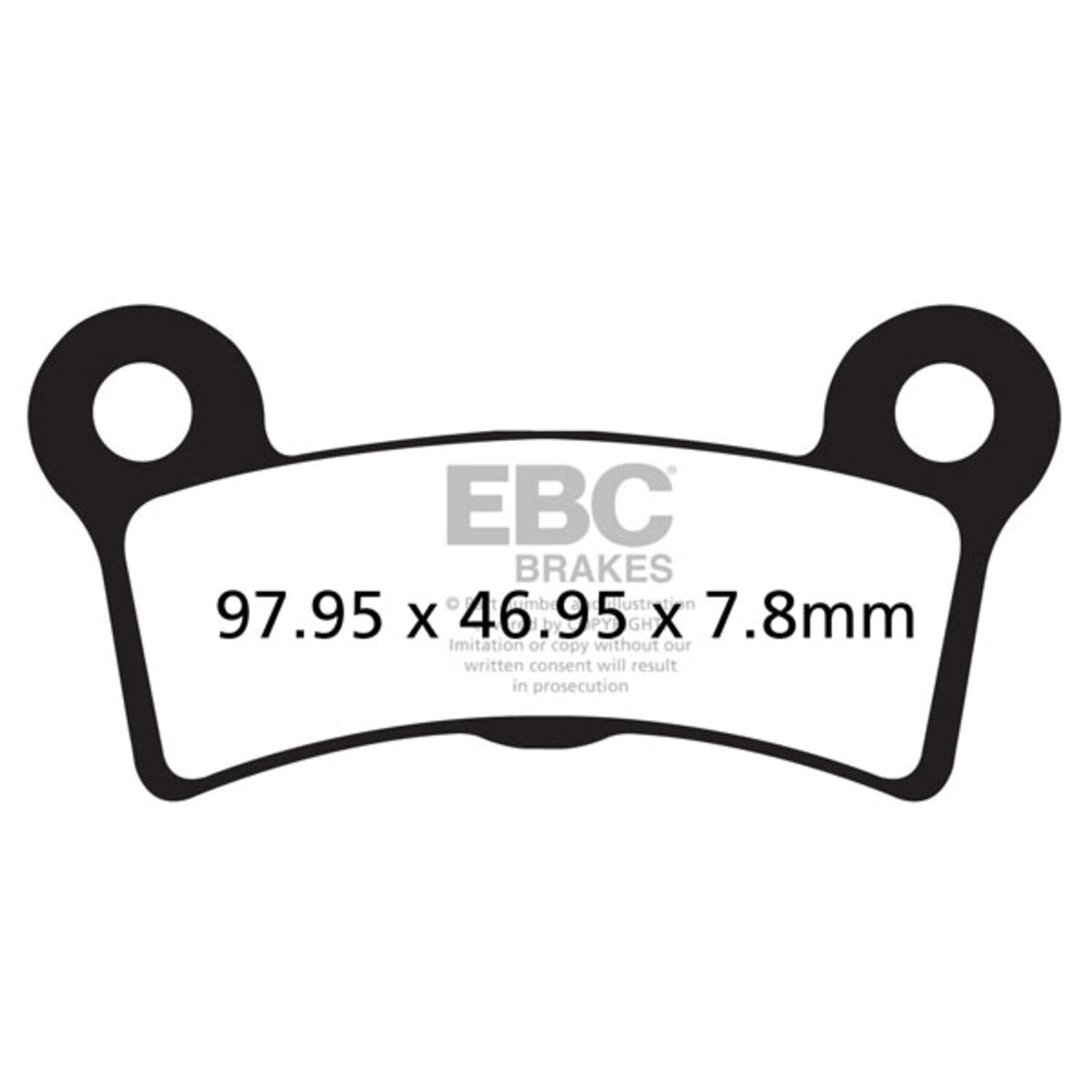EBC brake pads - V-Pad semi sintered copper