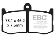 Ebc Gpfa Series Race Sintered Brake Pads For Race Track - Front