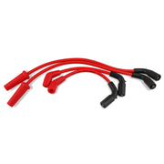 Accel 8mm Ferro Spiral core spark plug wire set - Red