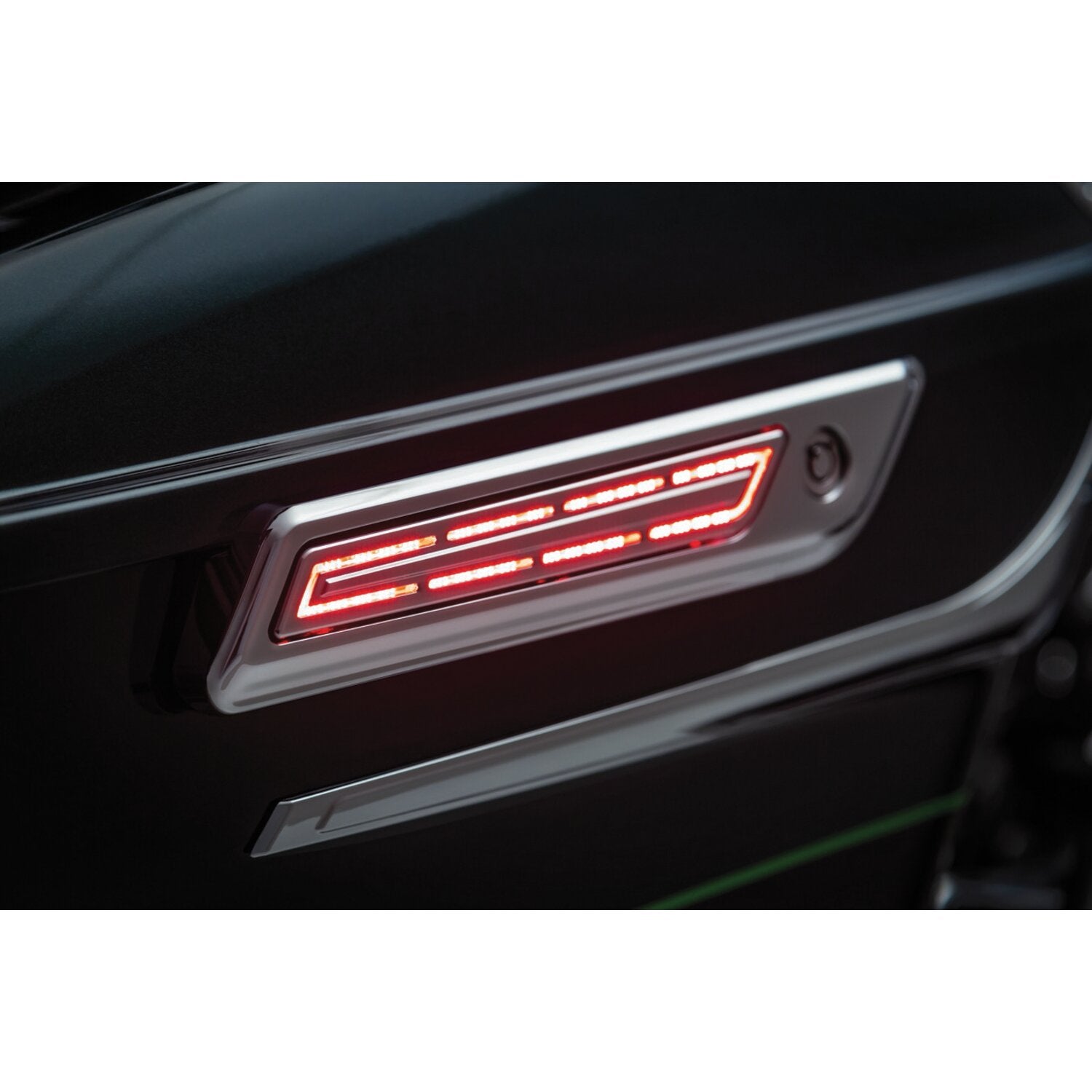 Kuryakyn LED saddlebag hinge accents - Chrome