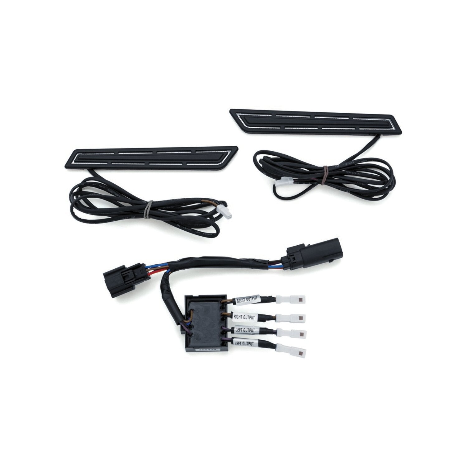 Kuryakyn LED saddlebag hinge accents - Satin black