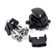 MCS FLHR ignition switch & saddlebag lock kit - Black
