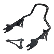 MCS Sissy bar kit 9.5" 1-piece upright - Gloss black