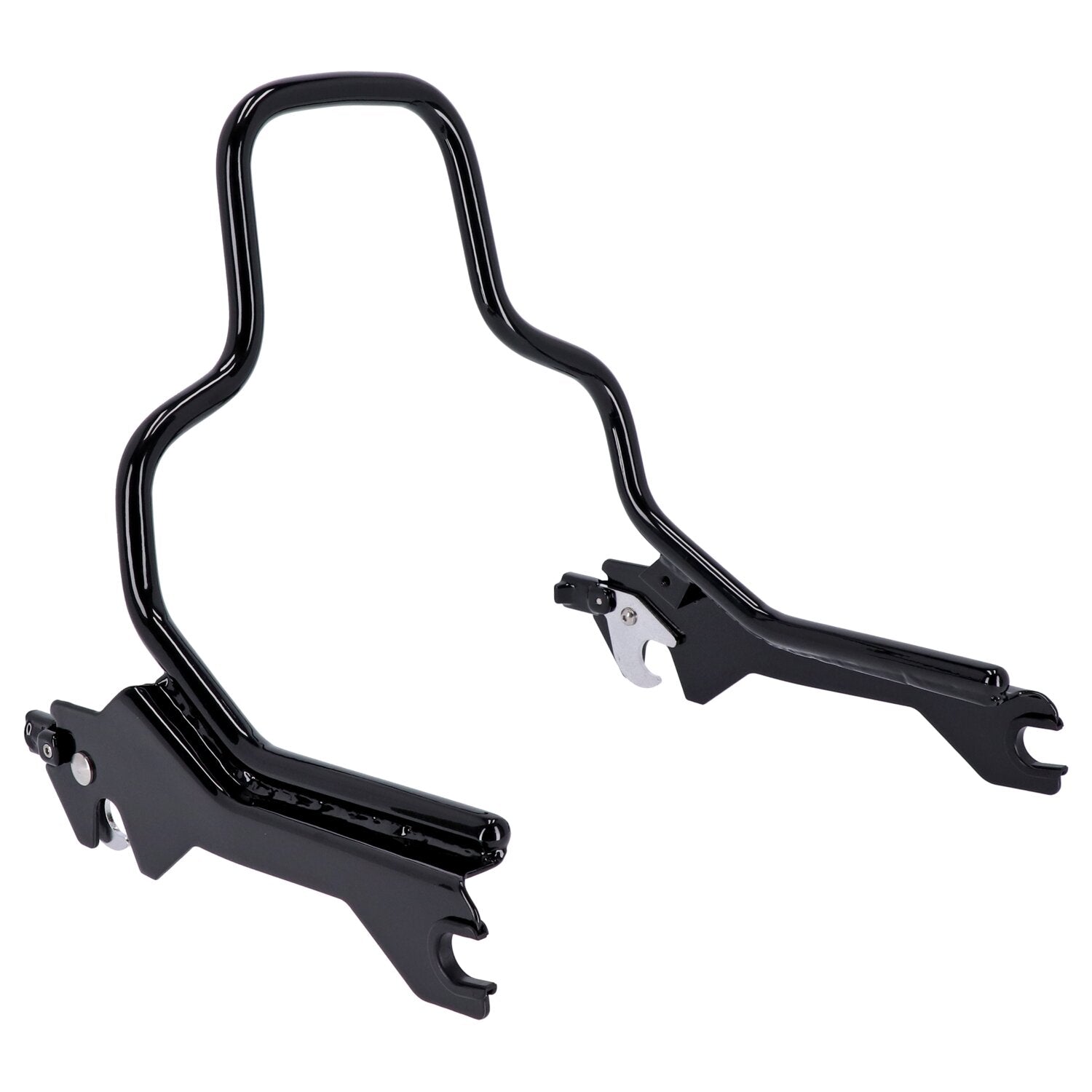 MCS Sissy bar kit 8.5" upright - Gloss black