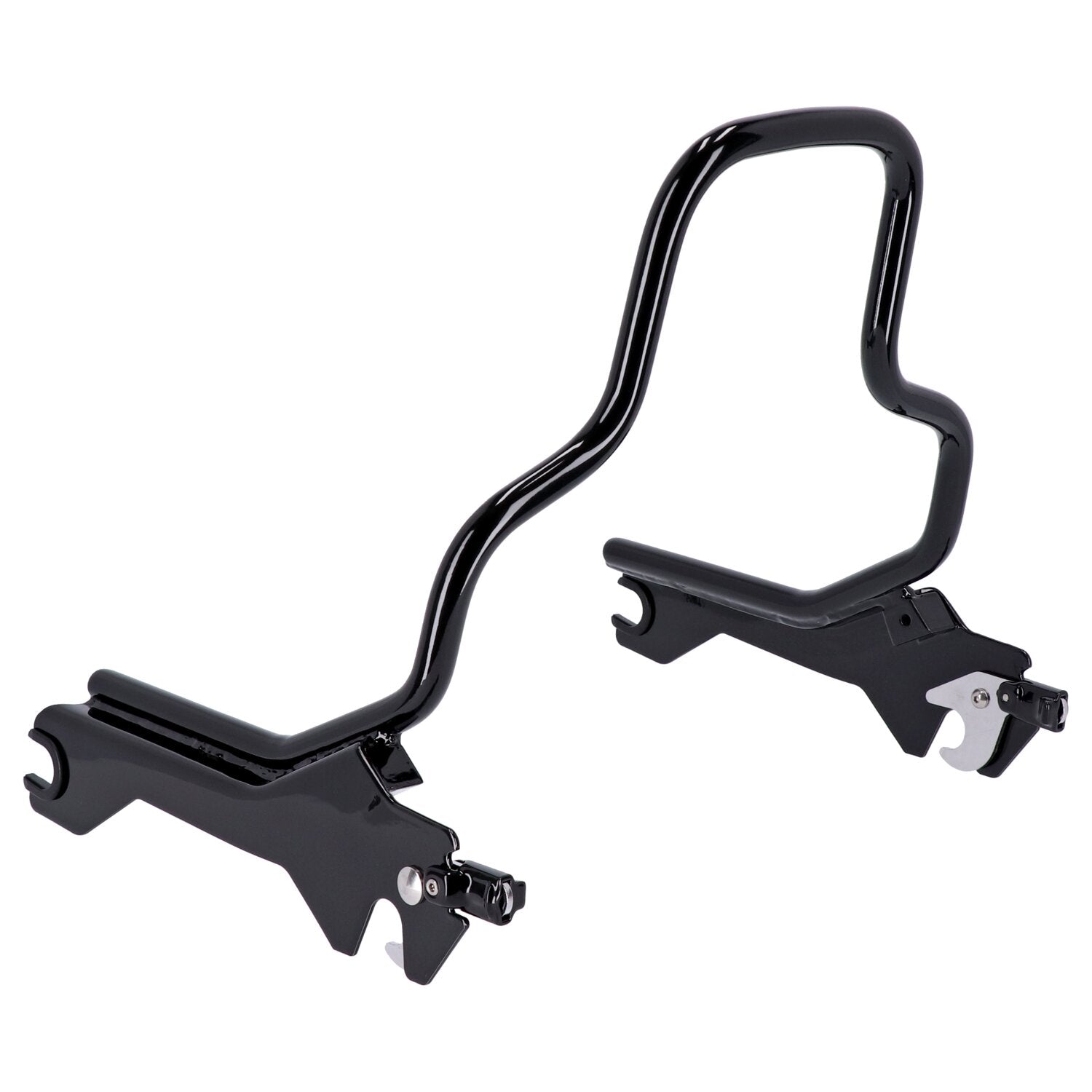MCS Sissy bar kit 8.5" upright - Gloss black