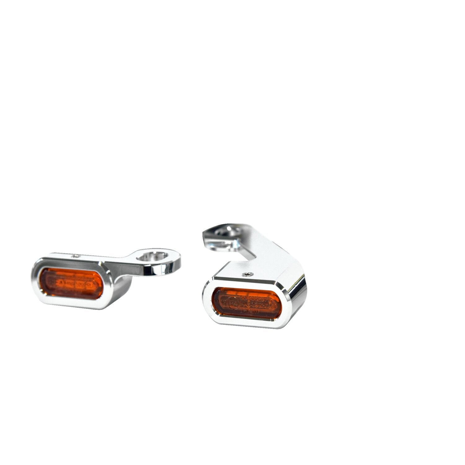 MCS Fastline below bar LED turn signal set - Chrome