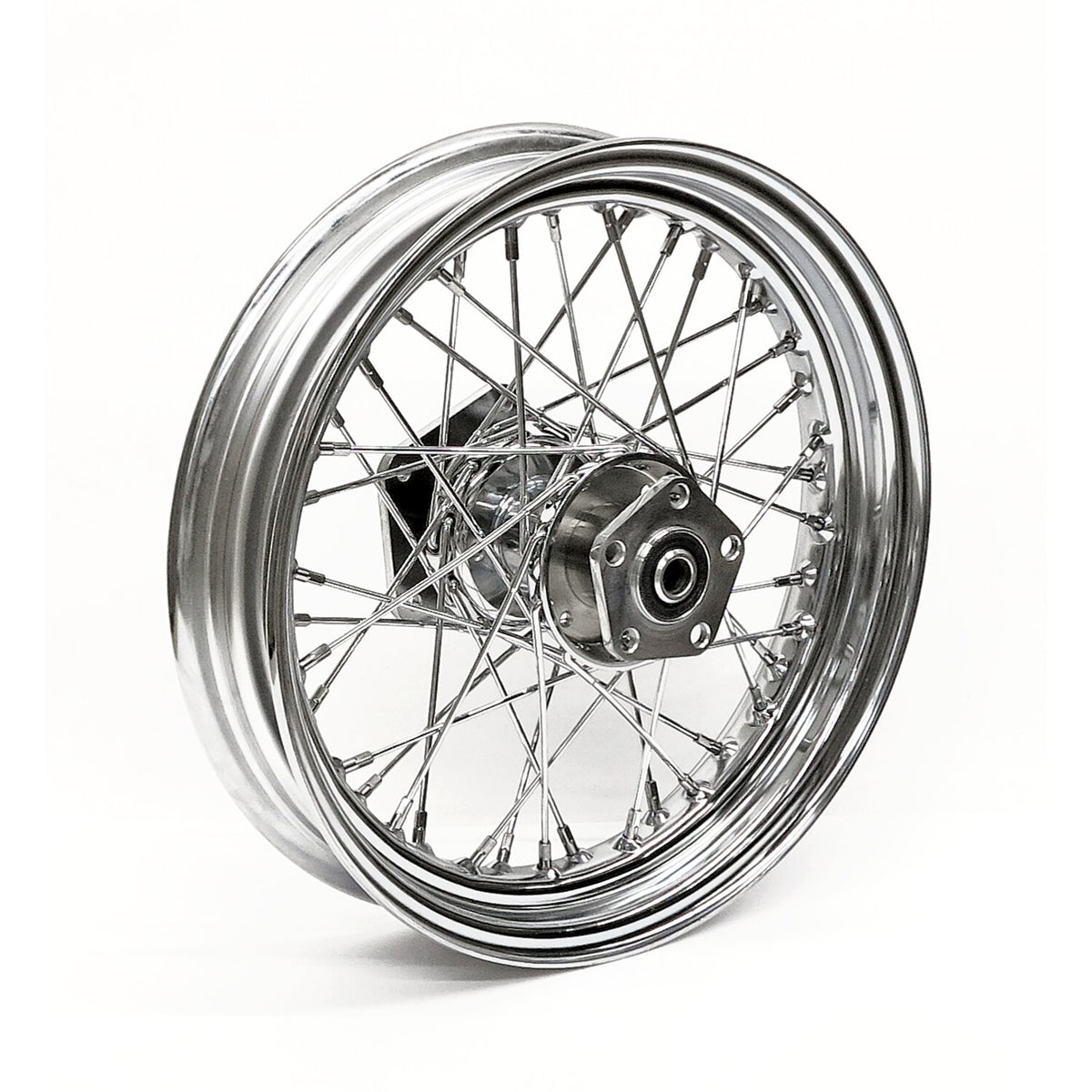 MCS 3.00 x 16 rear wheel 40 spokes chrome