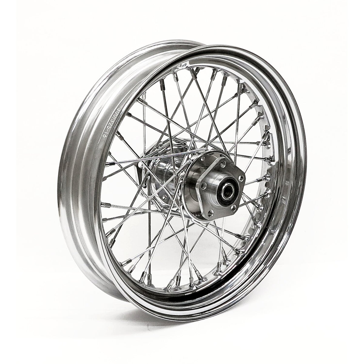 MCS 3.00 x 16 rear wheel 40 spokes chrome