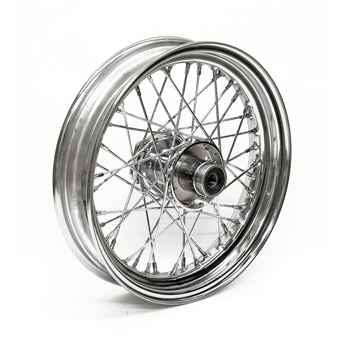 MCS 3.00 x 16 front wheel 40 spokes chrome