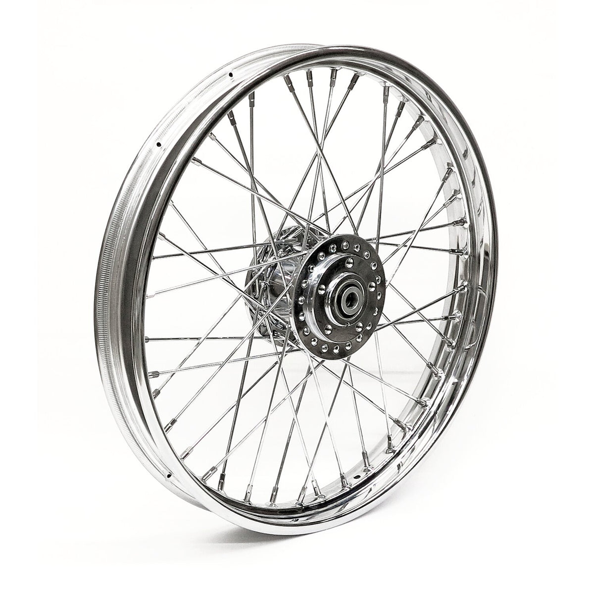 MCS 2.15 x 21 front wheel 40 spokes chrome
