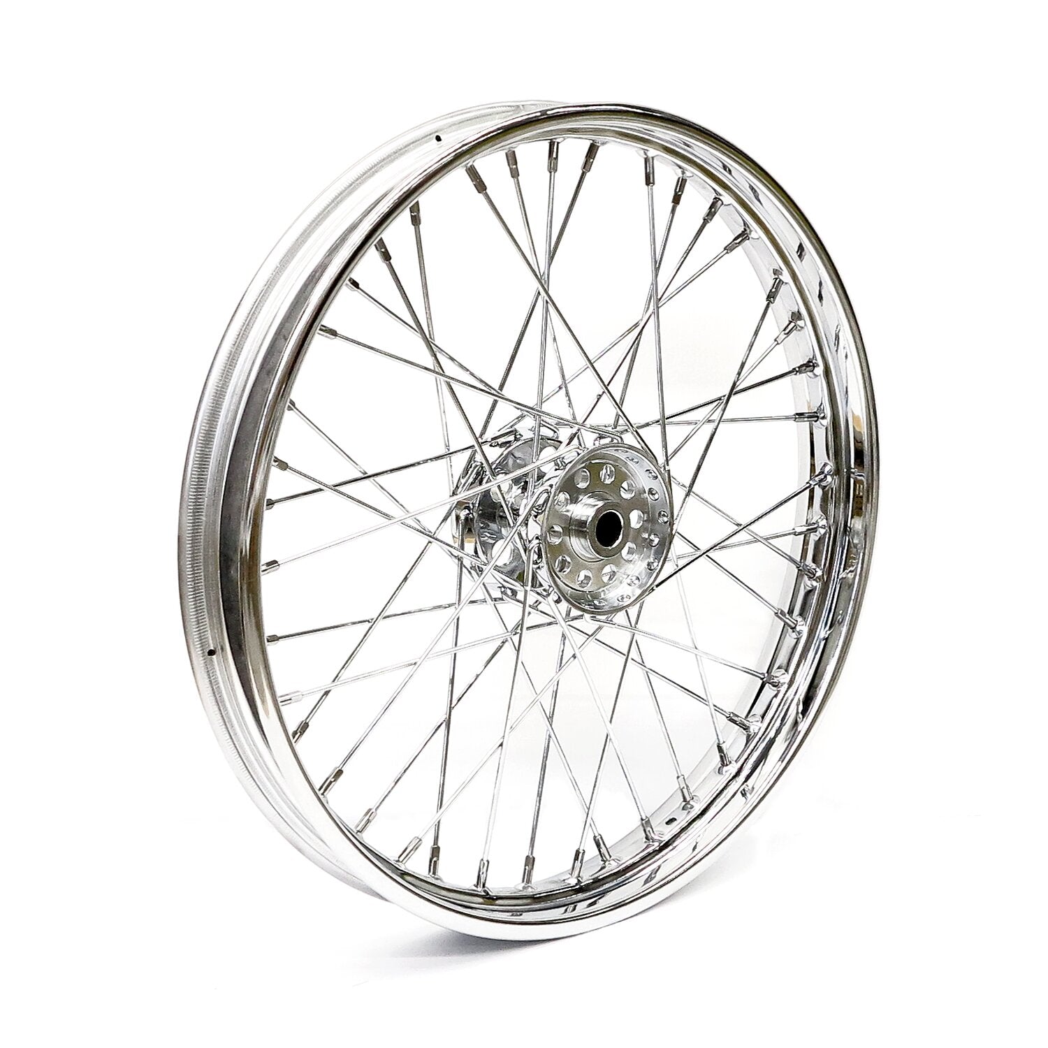 MCS 2.15 x 21 front wheel 40 spokes chrome