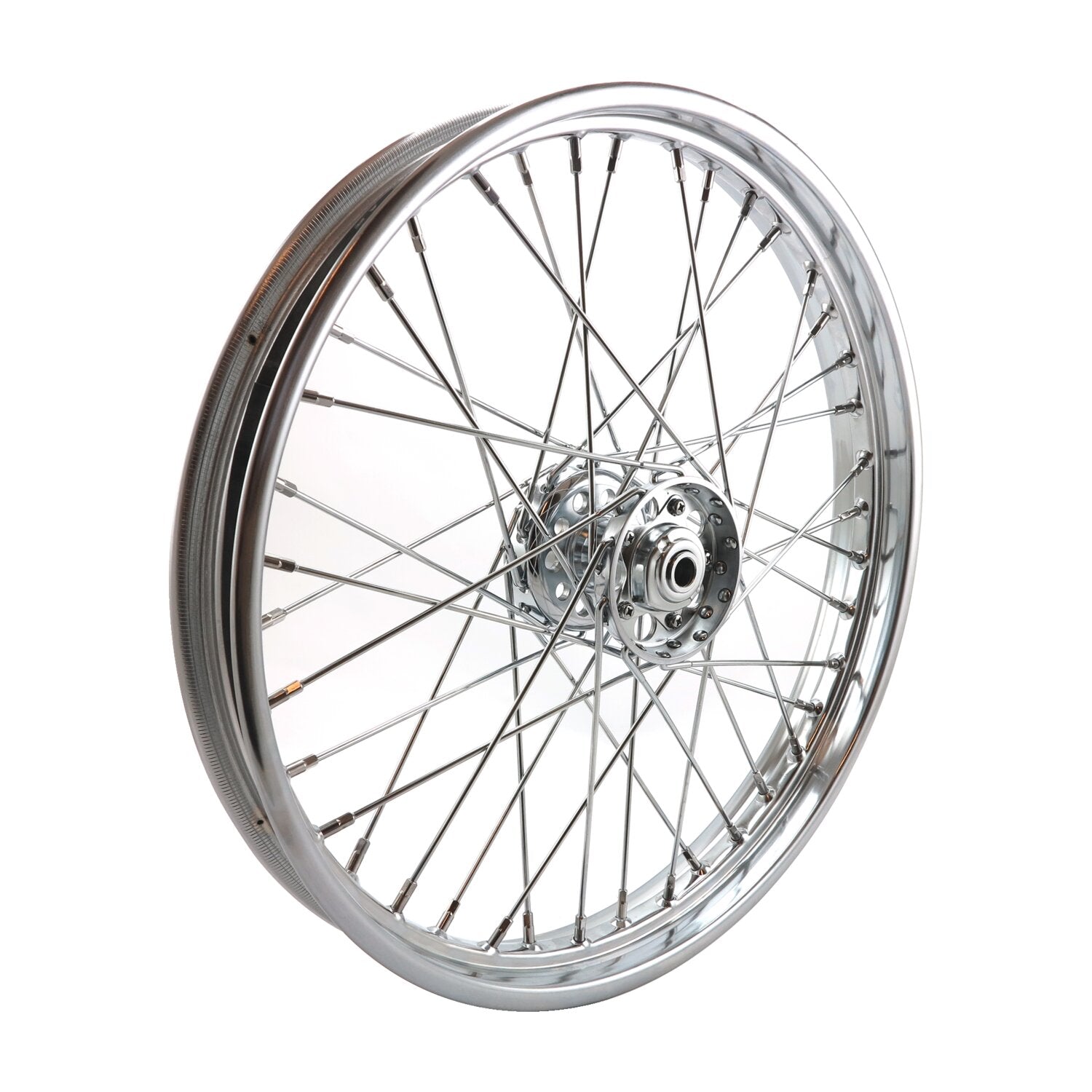 MCS 2.15 x 21 front wheel 40 spokes chrome