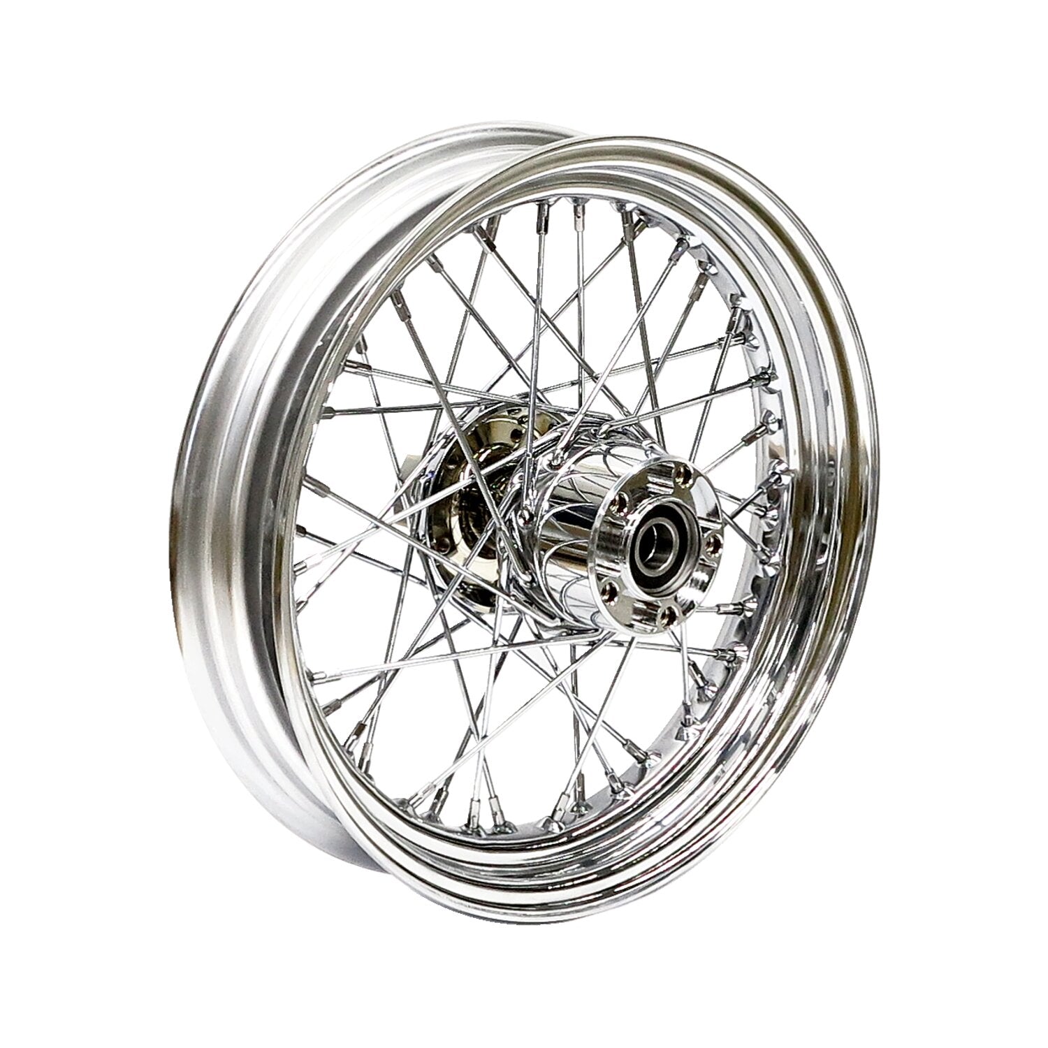 MCS 3.00 x 16 rear wheel 40 spokes chrome