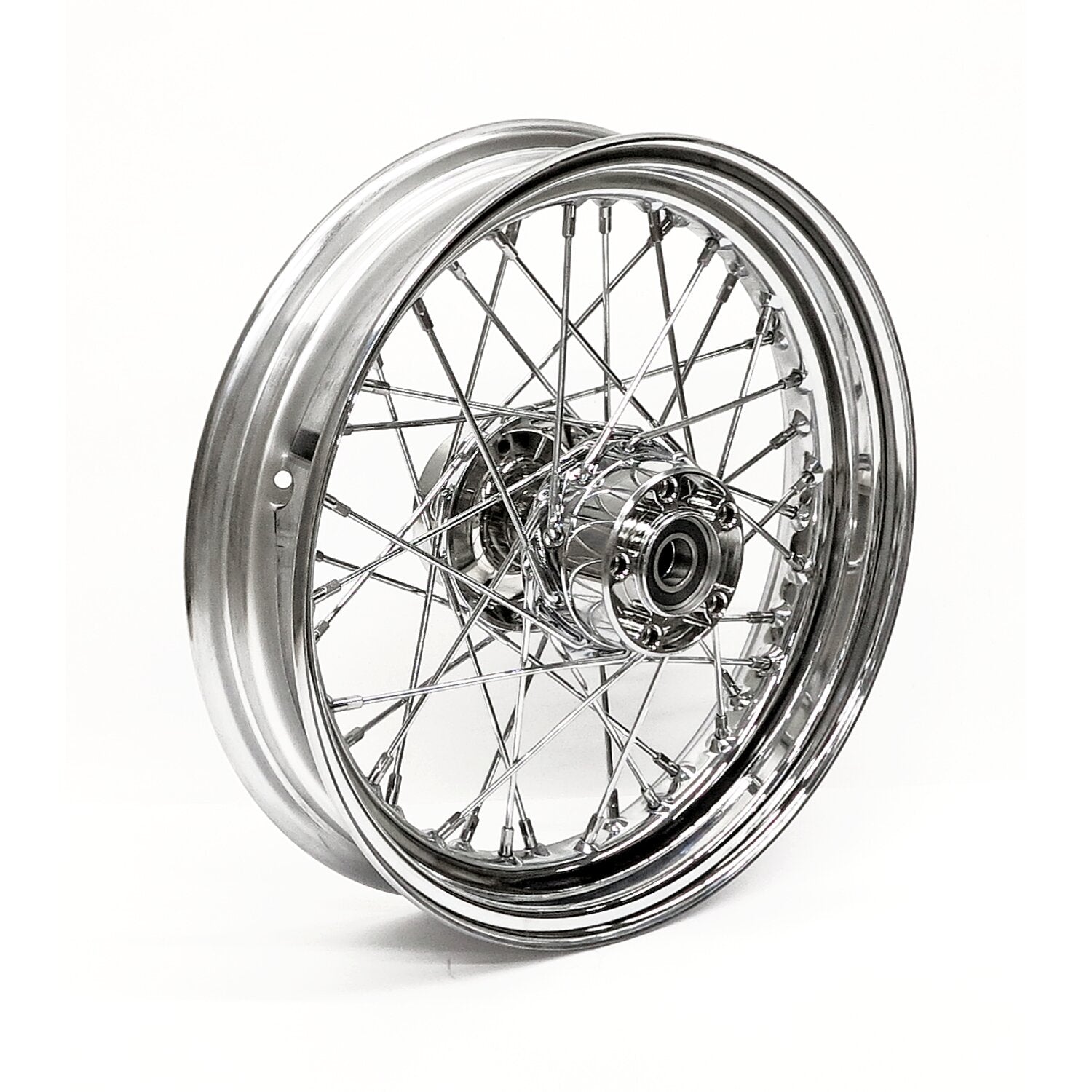 MCS 3.00 x 16 rear wheel 40 spokes chrome