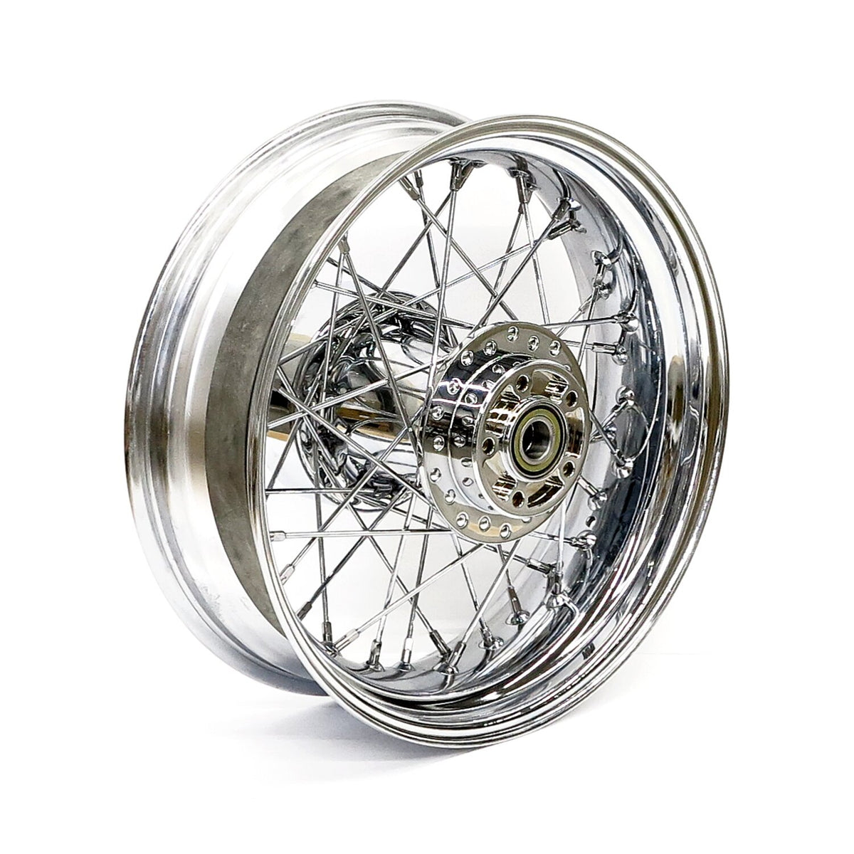 MCS 5.00 x 16 rear wheel 40 spokes chrome